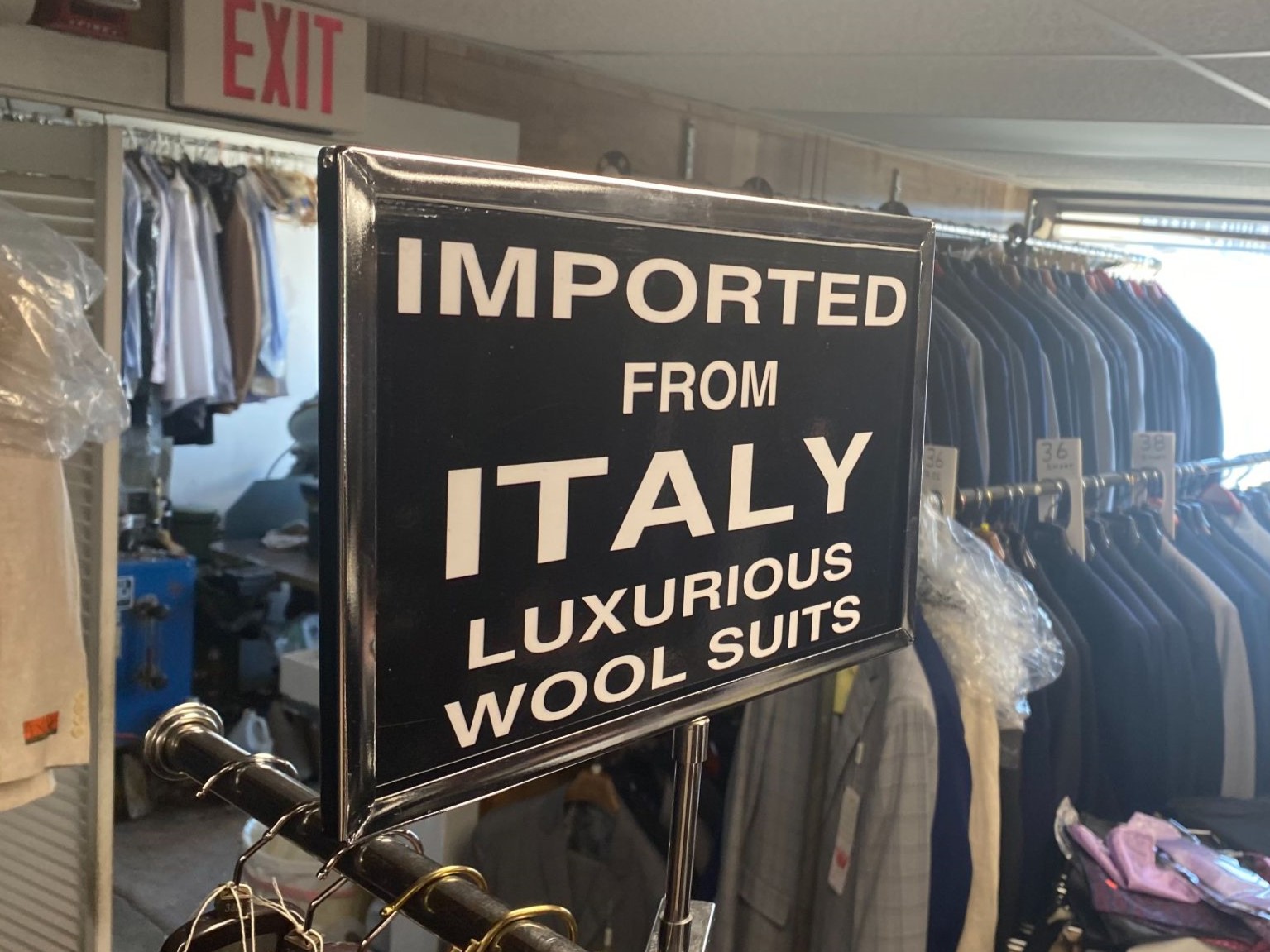 Menswear collection inside Ostuni